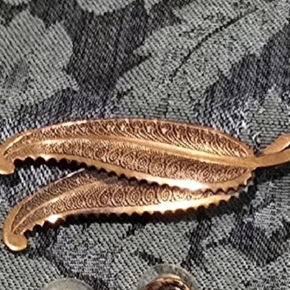 Vintage Copper Brooch and Earrings - Picture 6 of 7